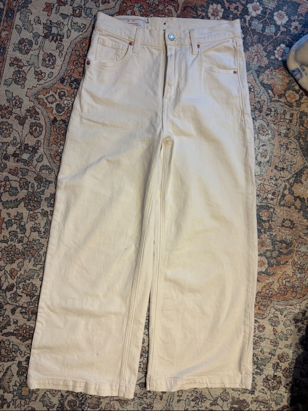 GAP High Rise Stride Wide-Leg Ankle Jeans